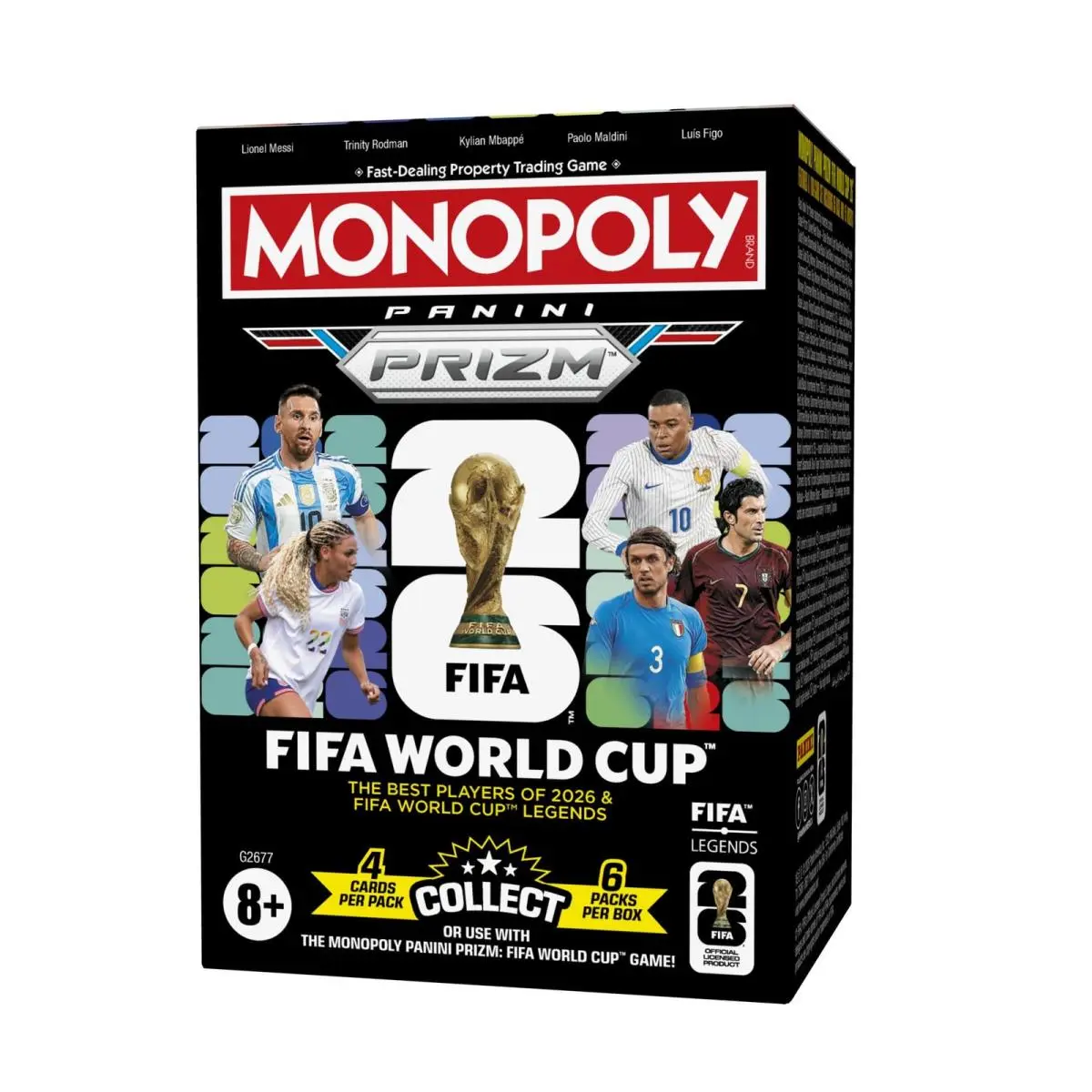 Monopoly Panini Prizm: Fifa World Cup Trading Cards Booster Box Current Stars