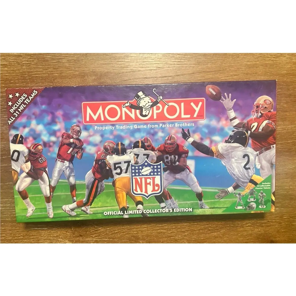 Monopoly Nfl Official Limited Board Game 31 Teams 1998