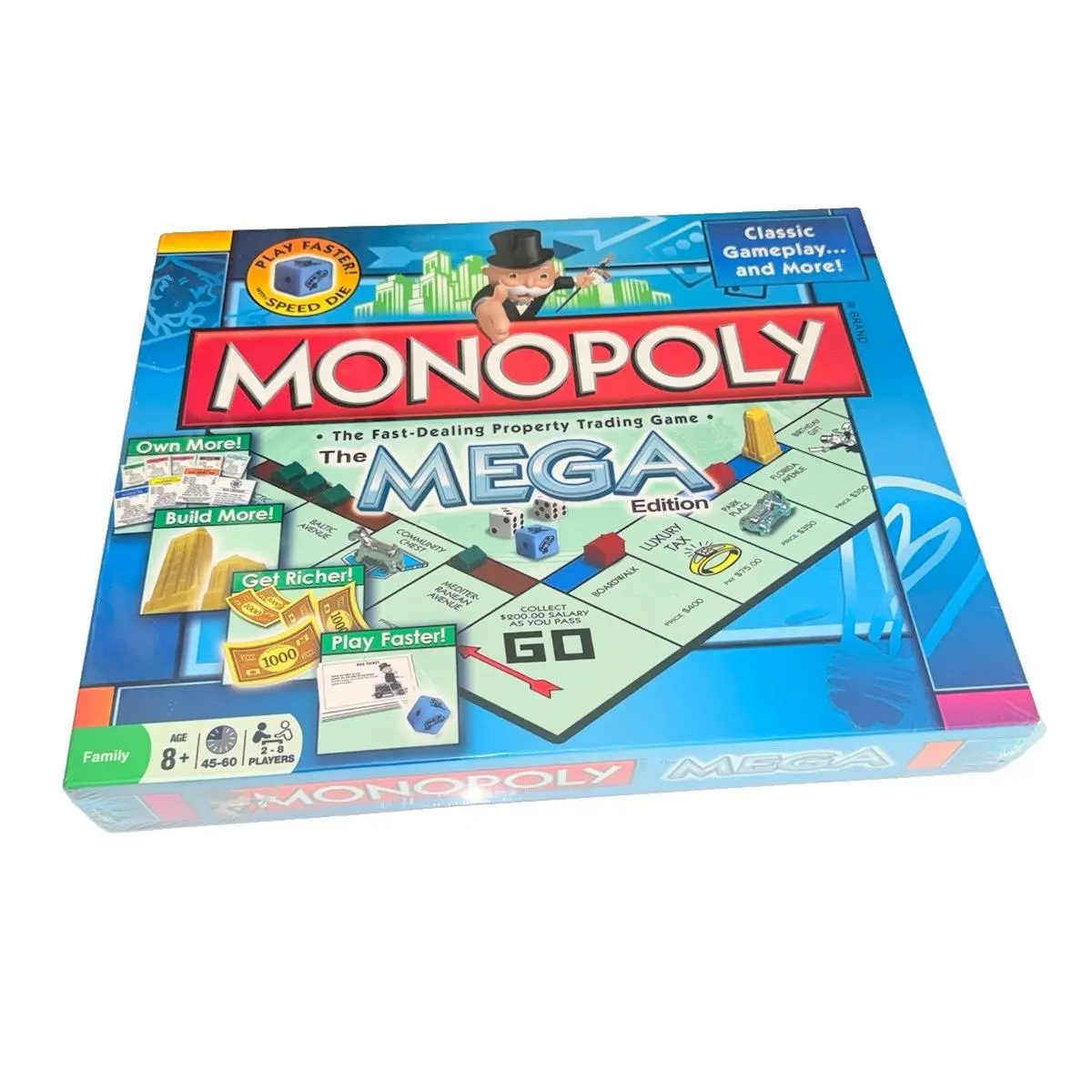 Monopoly Mega Edition Board Game Complete Huge Board Family Game