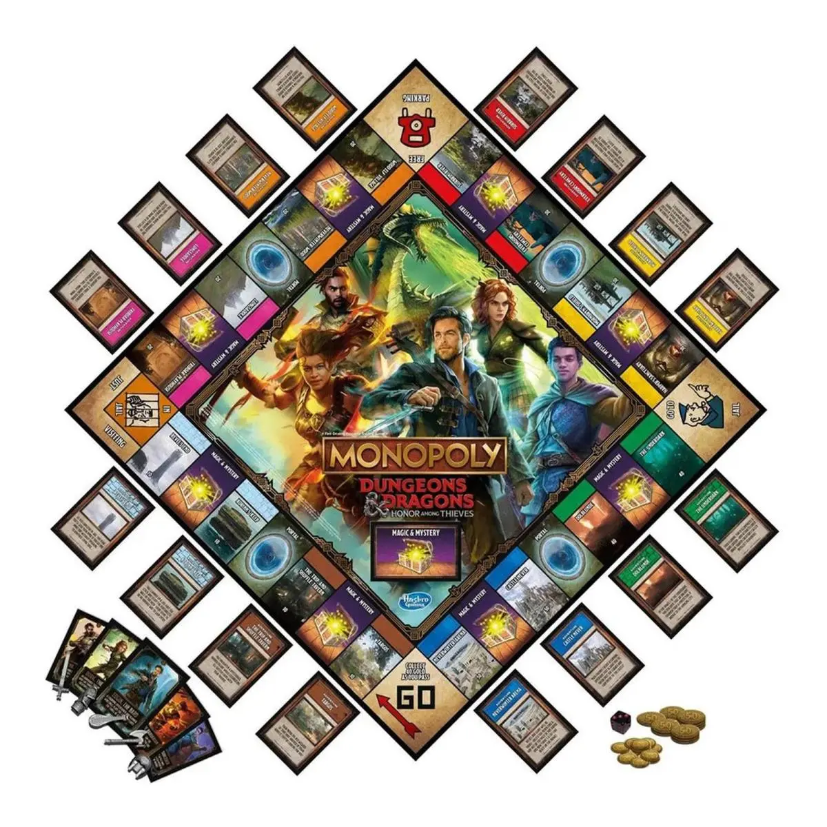 Dungeons Dragons: Honor Among Thieves Monopoly Board Game