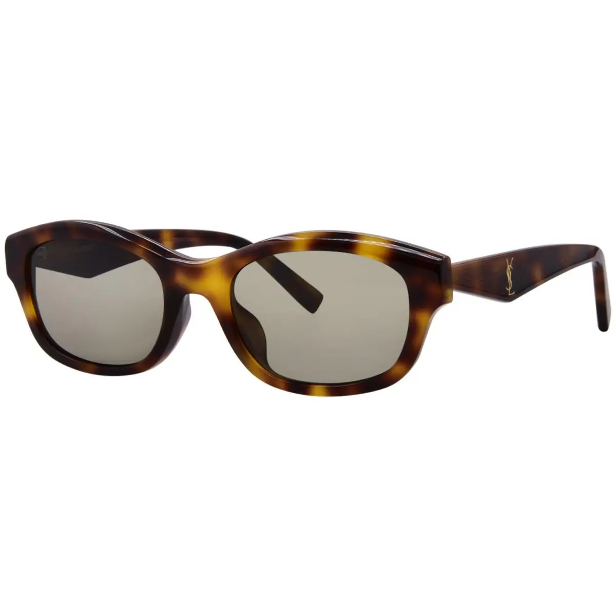 Saint Laurent SL M172/F 003 Sunglasses Women`s Havana/gold/grey Rectangle 54mm