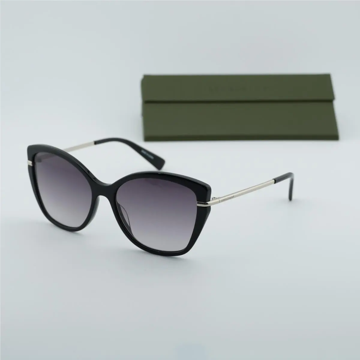 LO627S 001 Black/grey Gradient 57-16-140 Sunglasses by Longchamp