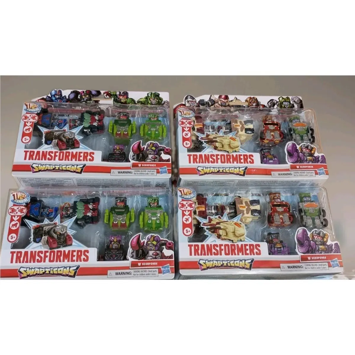 4 6 Packs Transformers Swapticons Twist Combine Scorponox