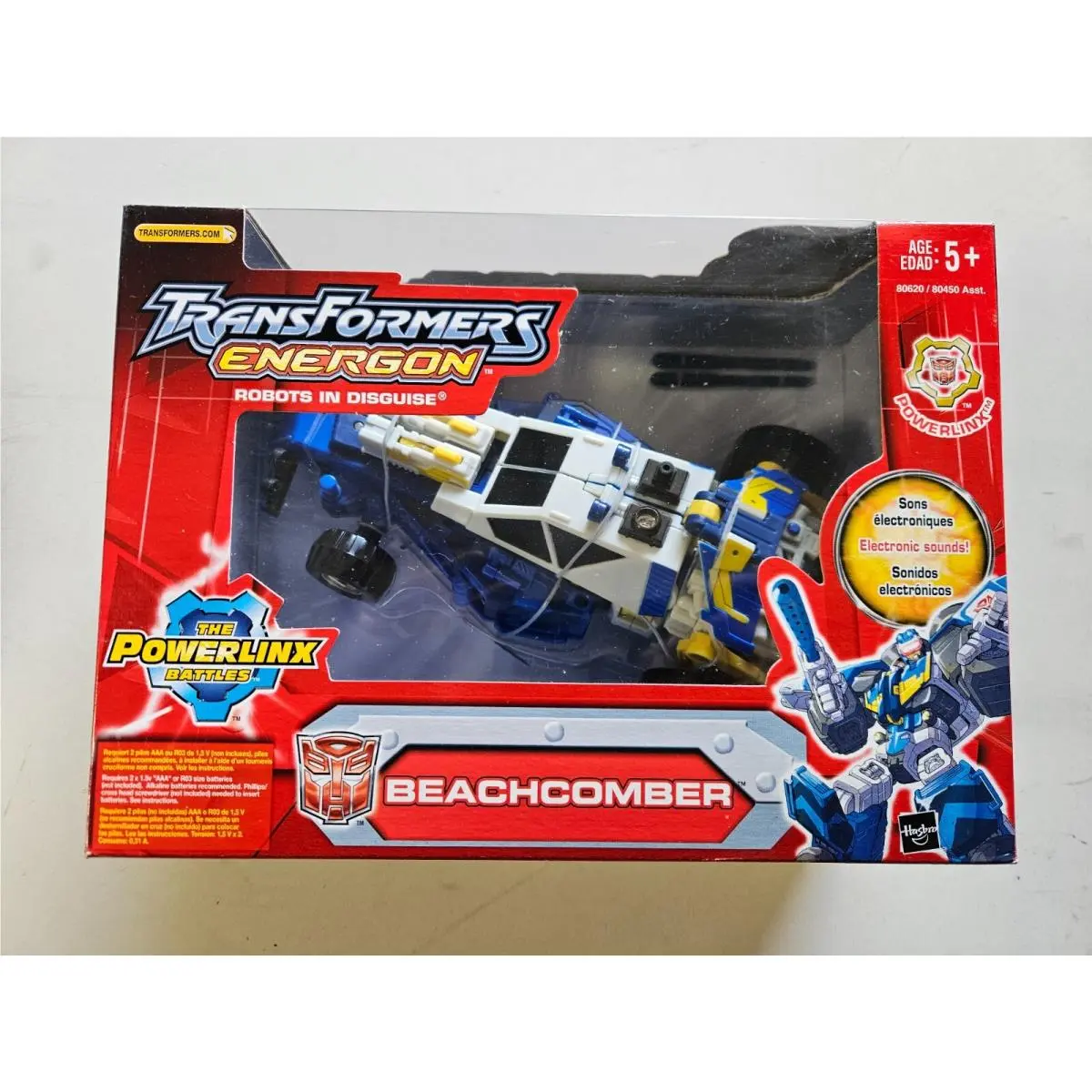 Transformers Energon Beachcomber Action Figure Toy Hasbro 2004 Pristine Box
