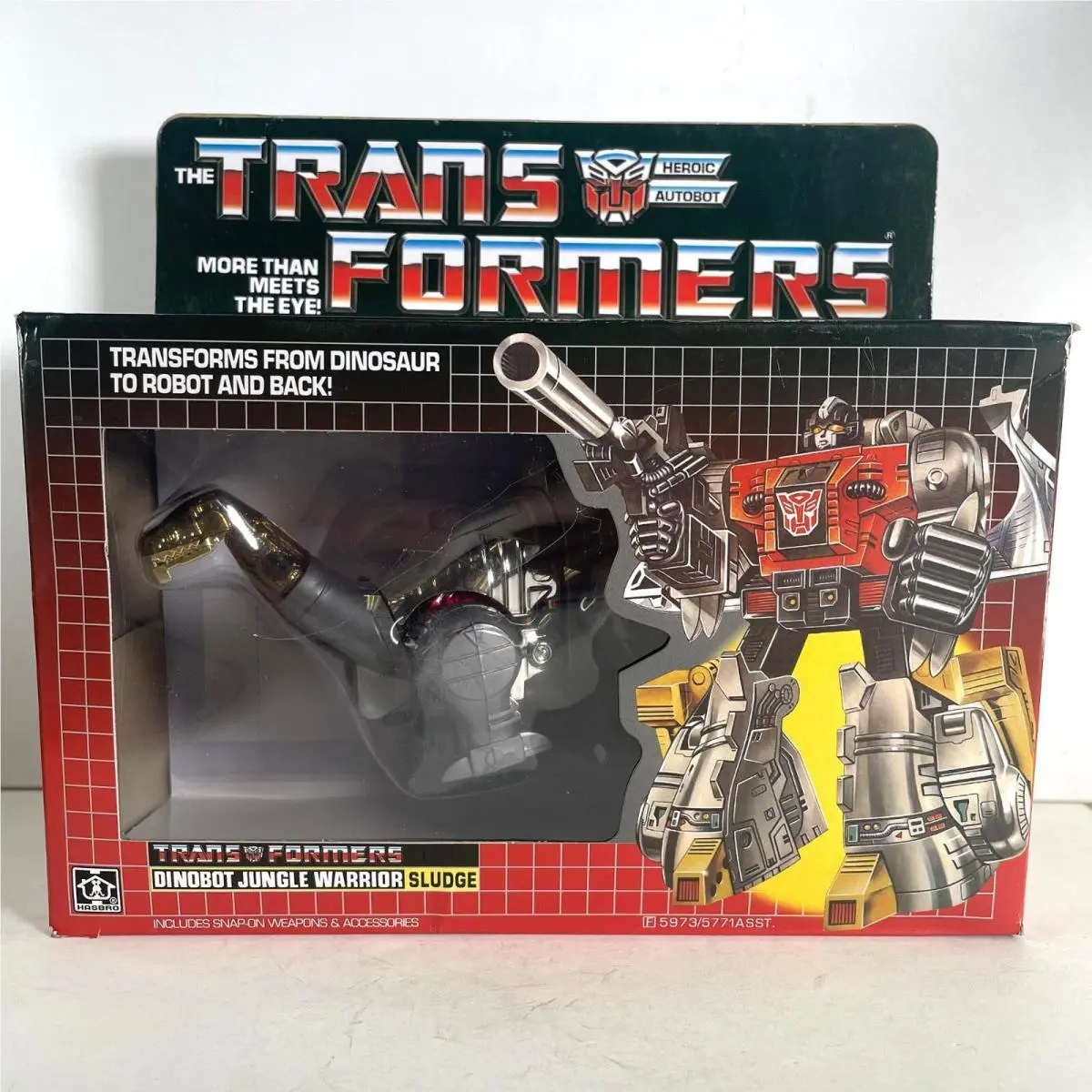 Transformers G1 Dinobot Sludge Jungle Warrior Reissue Dinosaur Action Figure Toy