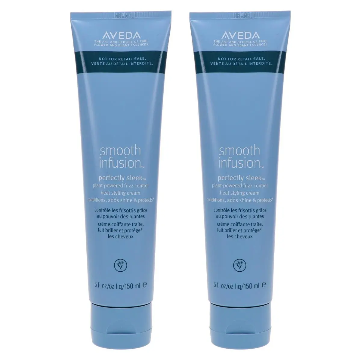 Aveda Smooth Infusion Perfectly Sleek Heat Styling Cream 5 oz 2 Pack