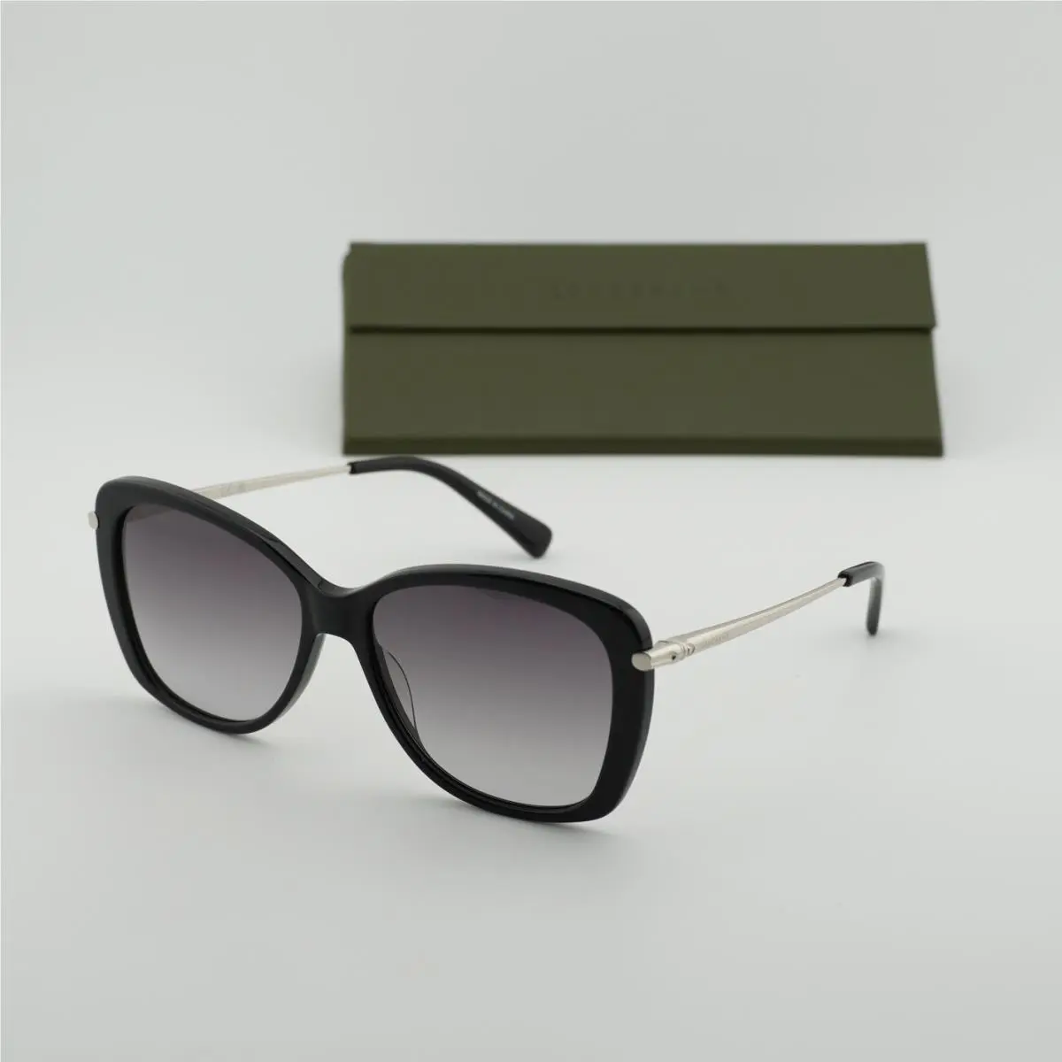 LO616S 005 Ebony/grey Gradient 56-15-140 Sunglasses by Longchamp