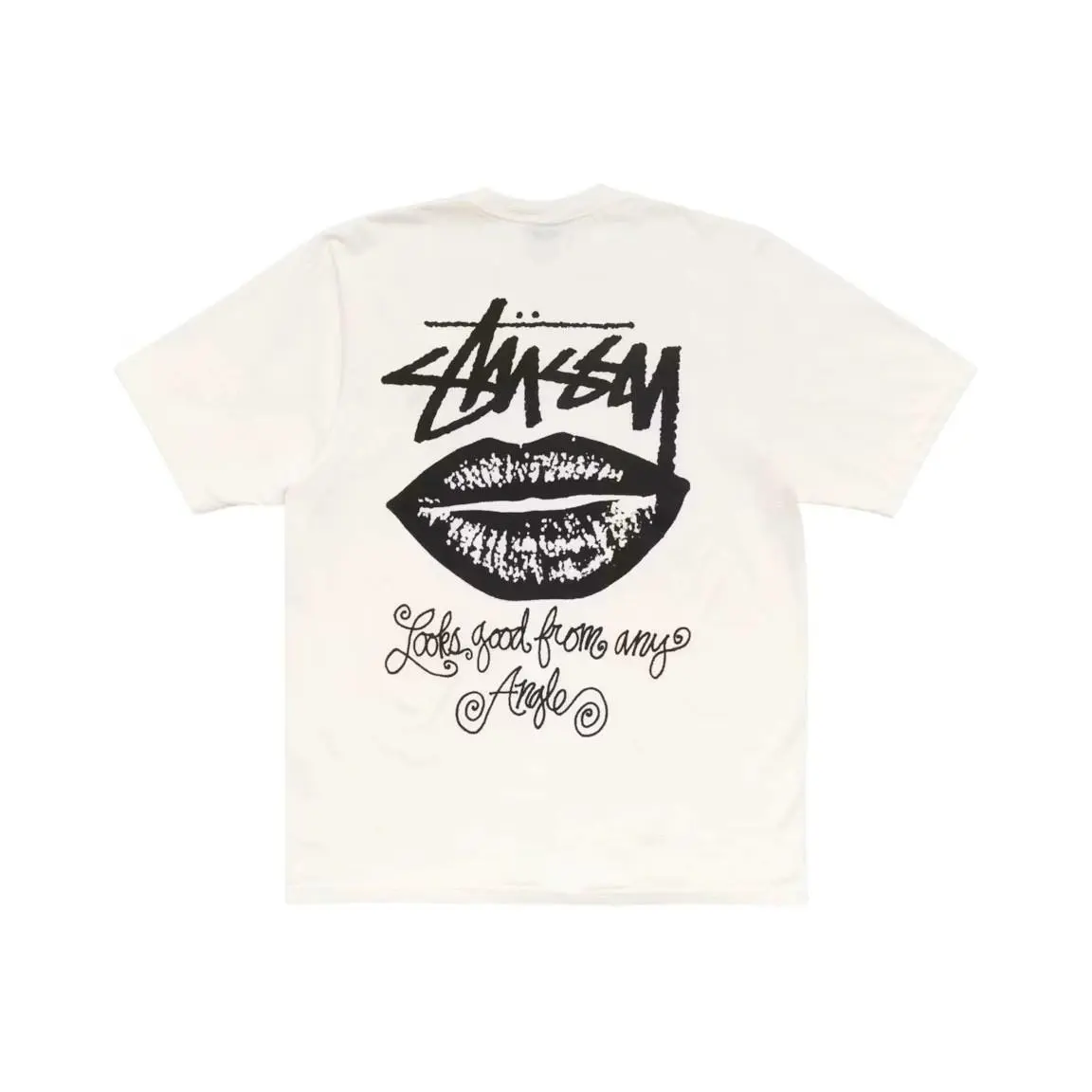 Any Angle Pigment Dyed Tee Natural T-shirt S M L XL by Stussy