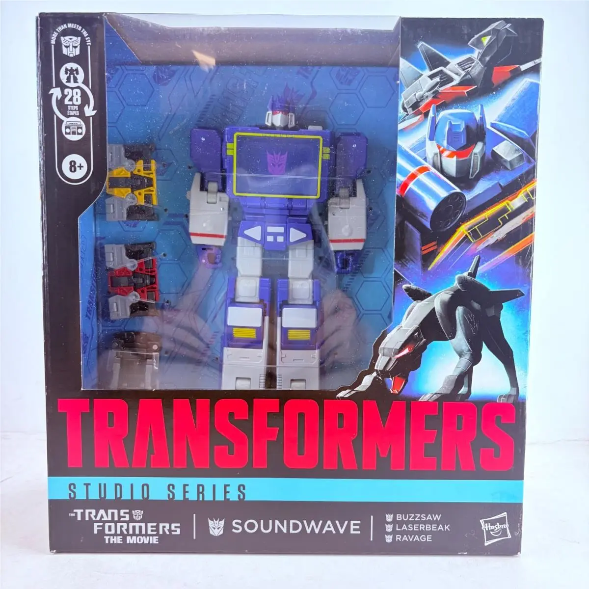 Transformers Studio Series Soundwave Laserbeak Buzzsaw Ravage Figure Toys Gift