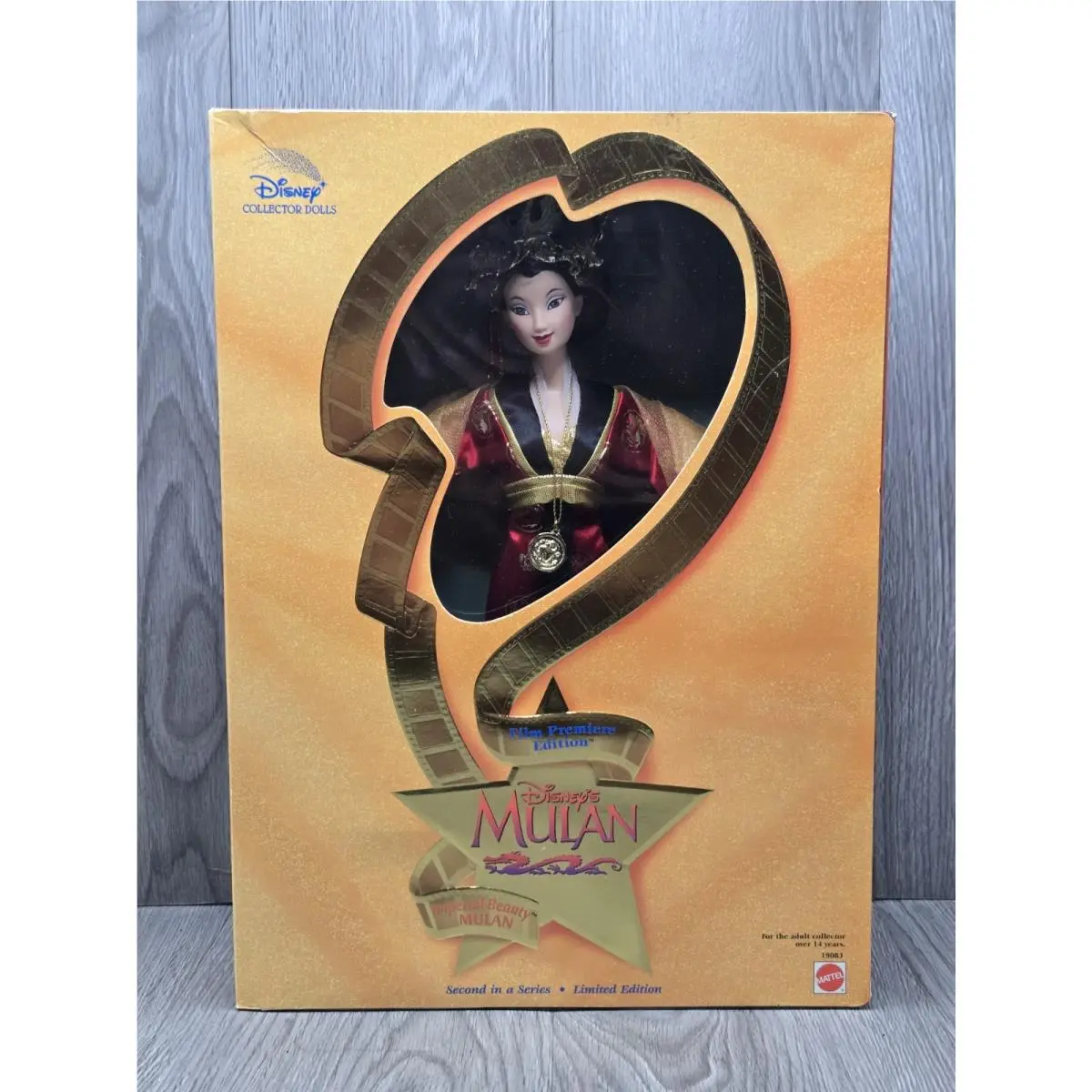 1998 Disney Princess Mulan Collector Doll Film Premiere Edition 19083 2ND Series