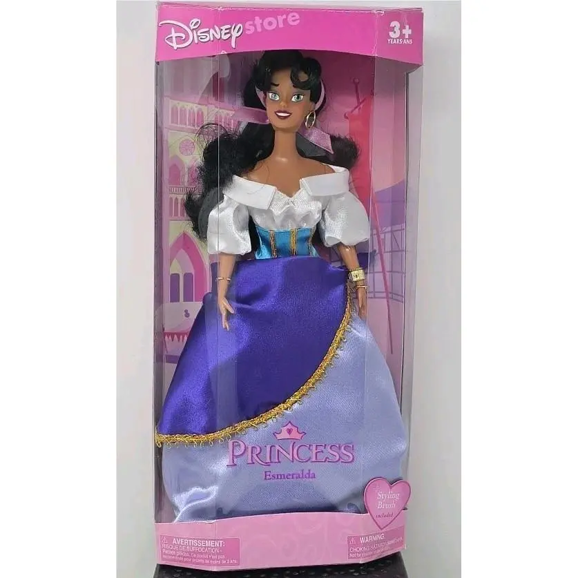 Vtg 2004 Disney Store Excl Princess Esmeralda Doll 2005 W/brush