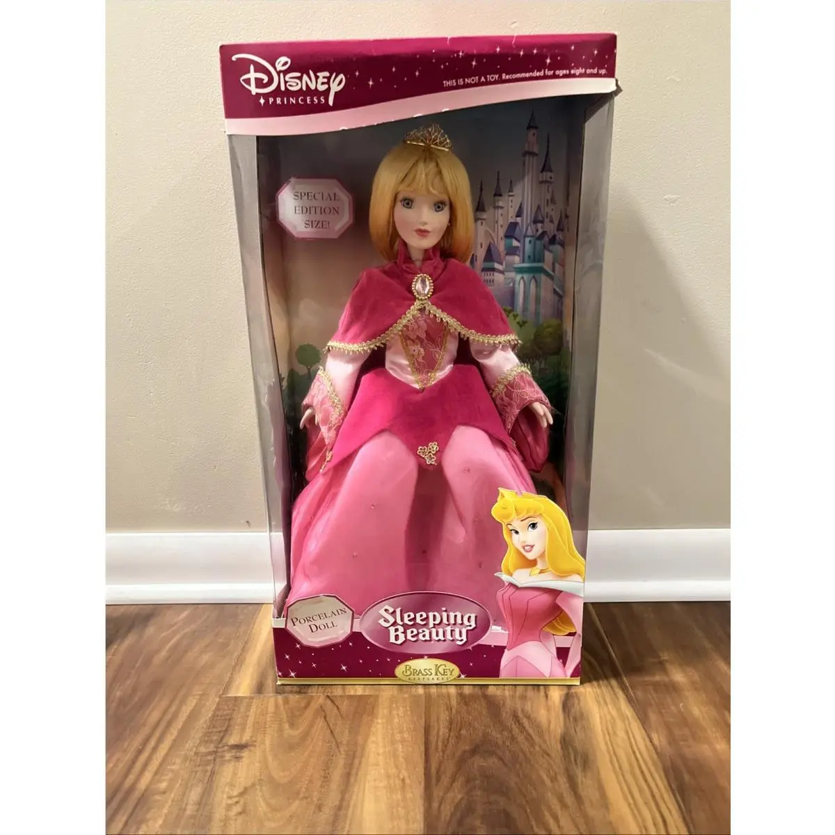 Sleeping Beauty Disney Princess Brass Key Keepsakes Porcelain Doll 2005
