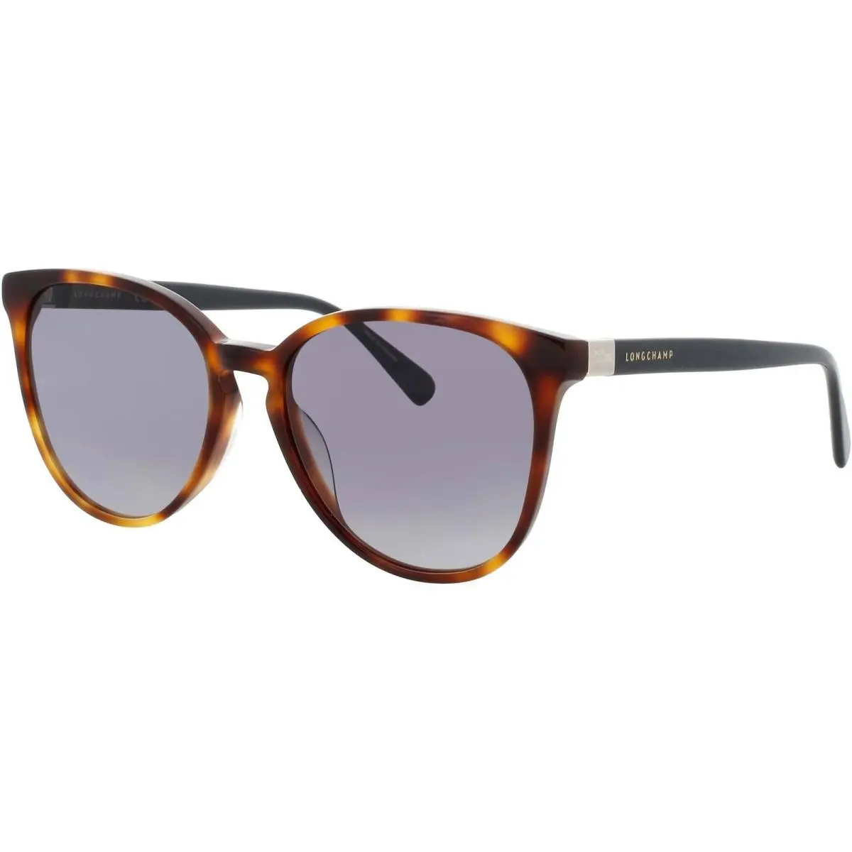 Longchamp LO647S-N 219 Havana/black Cat Eye Full Rim Acetate Women`s Sunglasses