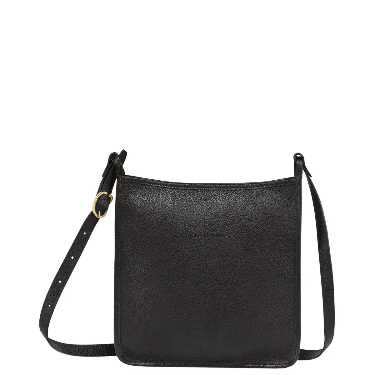 `le Foulonne` Medium Leather Crossbody Bag - Black by Longchamp