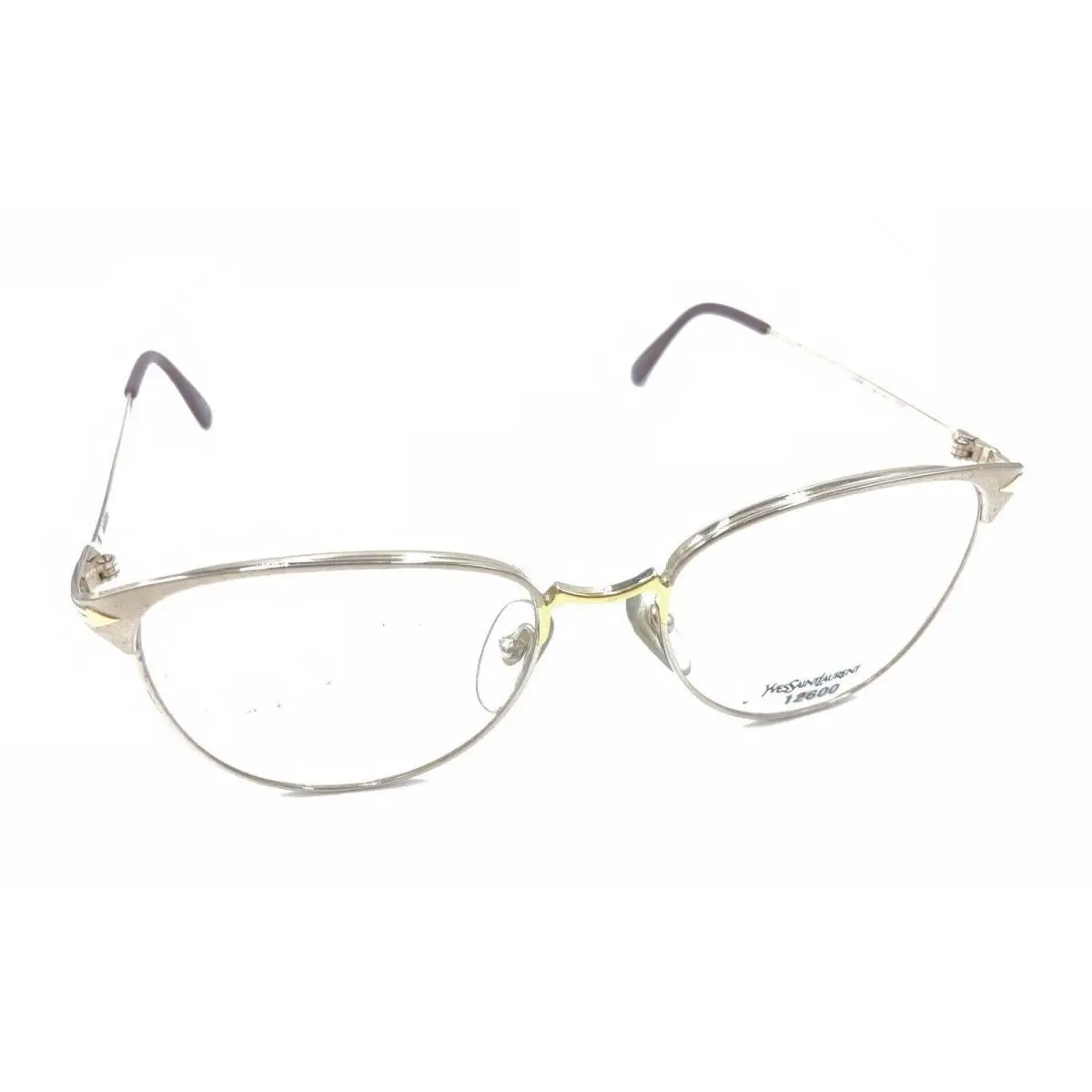 Vintage Egine Gold Eyeglasses Frames 54-18 135 Paris by Yves Saint Laurent