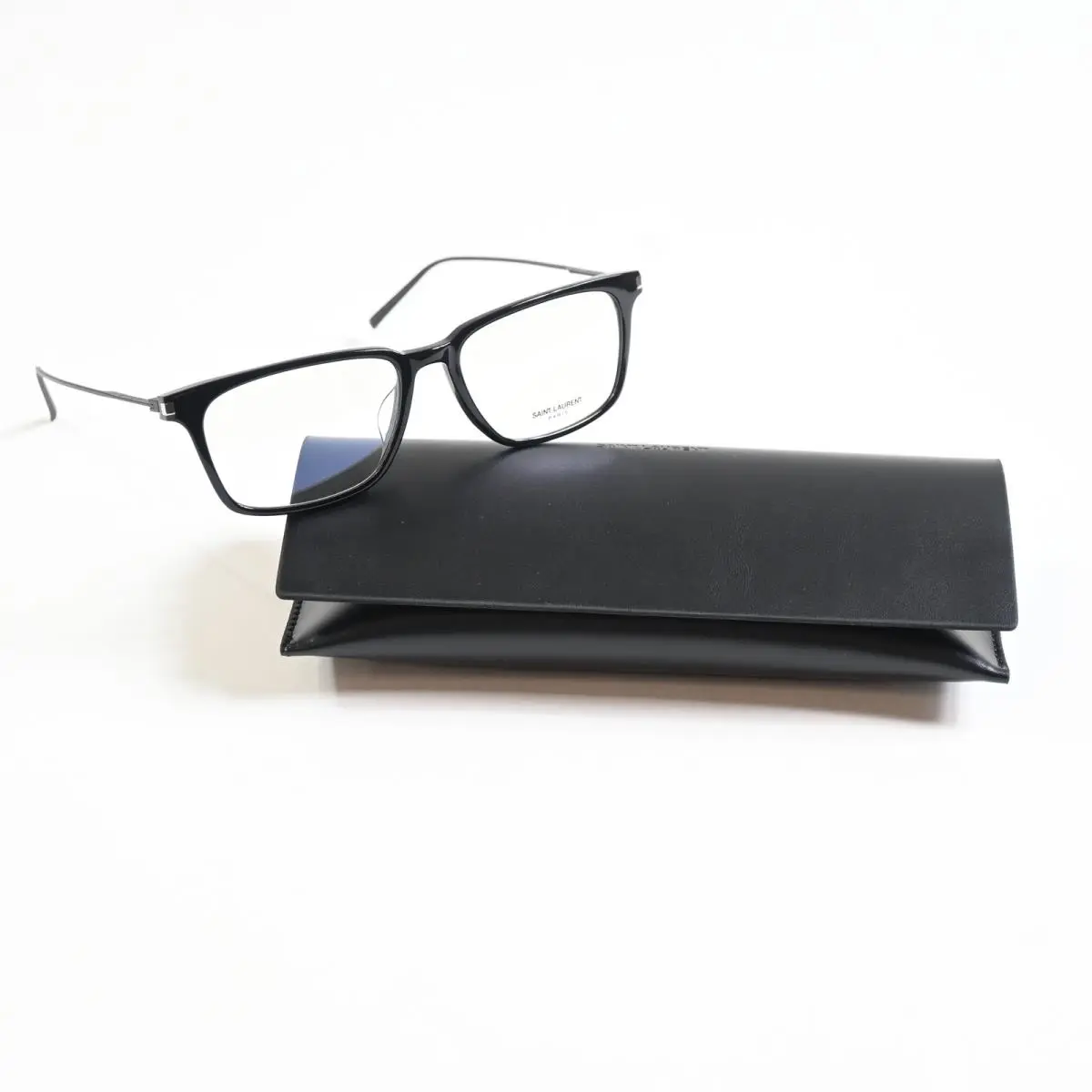 SL-625O 001 Mens Eyeglasses Black 55mm by Yves Saint Laurent