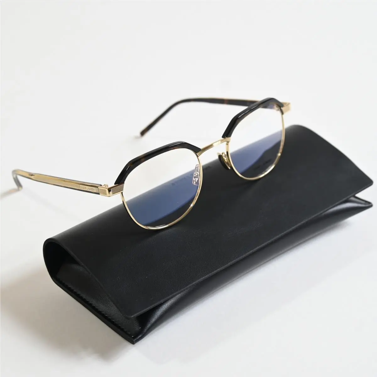 SL-124O 003 Unisex Eyeglasses Havana/beige 50 by Yves Saint Laurent
