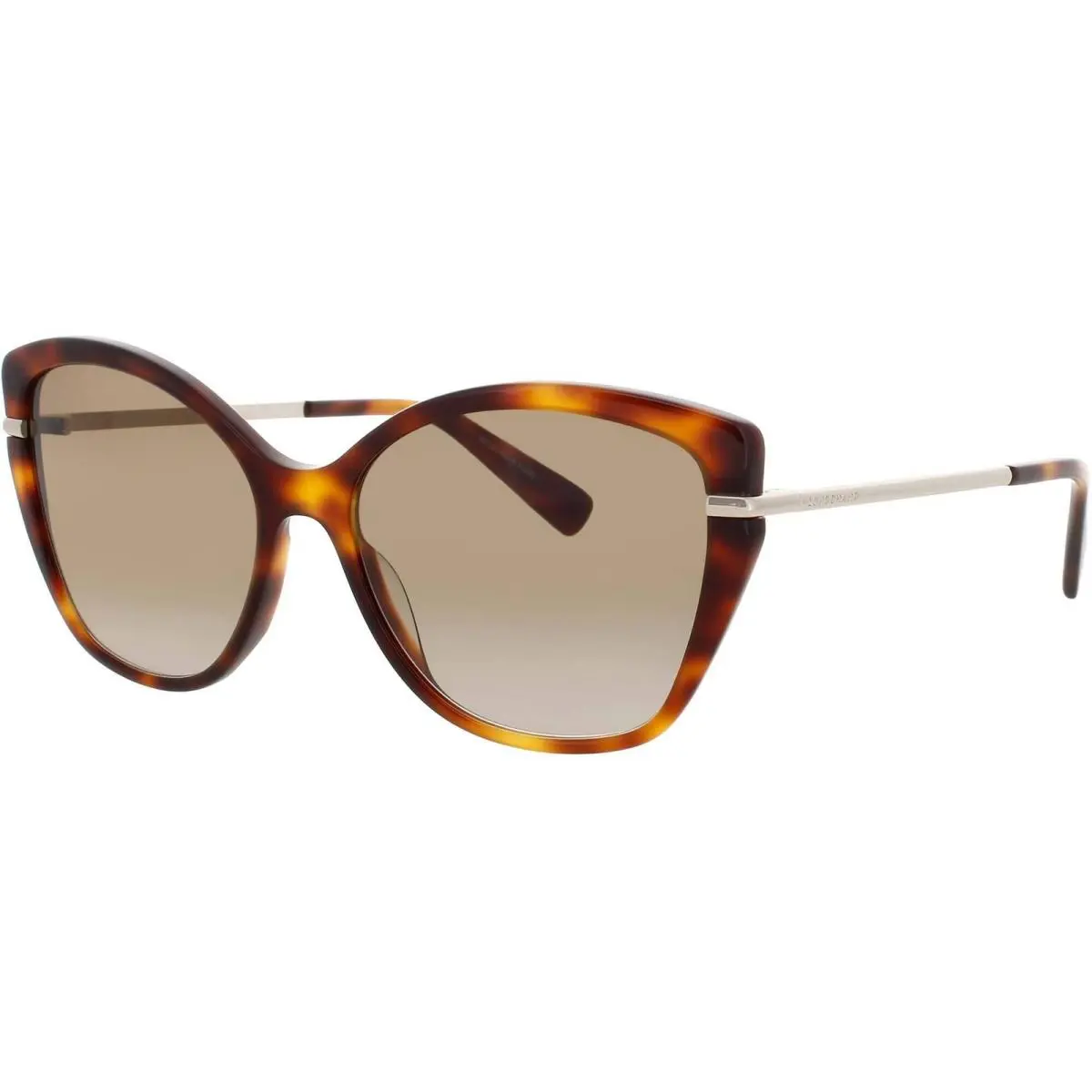 LO627S-N 214 Tortoise Acetate Cat Eye Women`s Full Rim Sunglasses by Longchamp