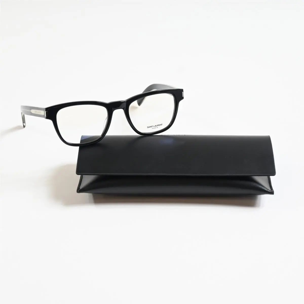 Yves Saint Laurent SL-664O 001 Mens Eyeglasses Black/silver 52