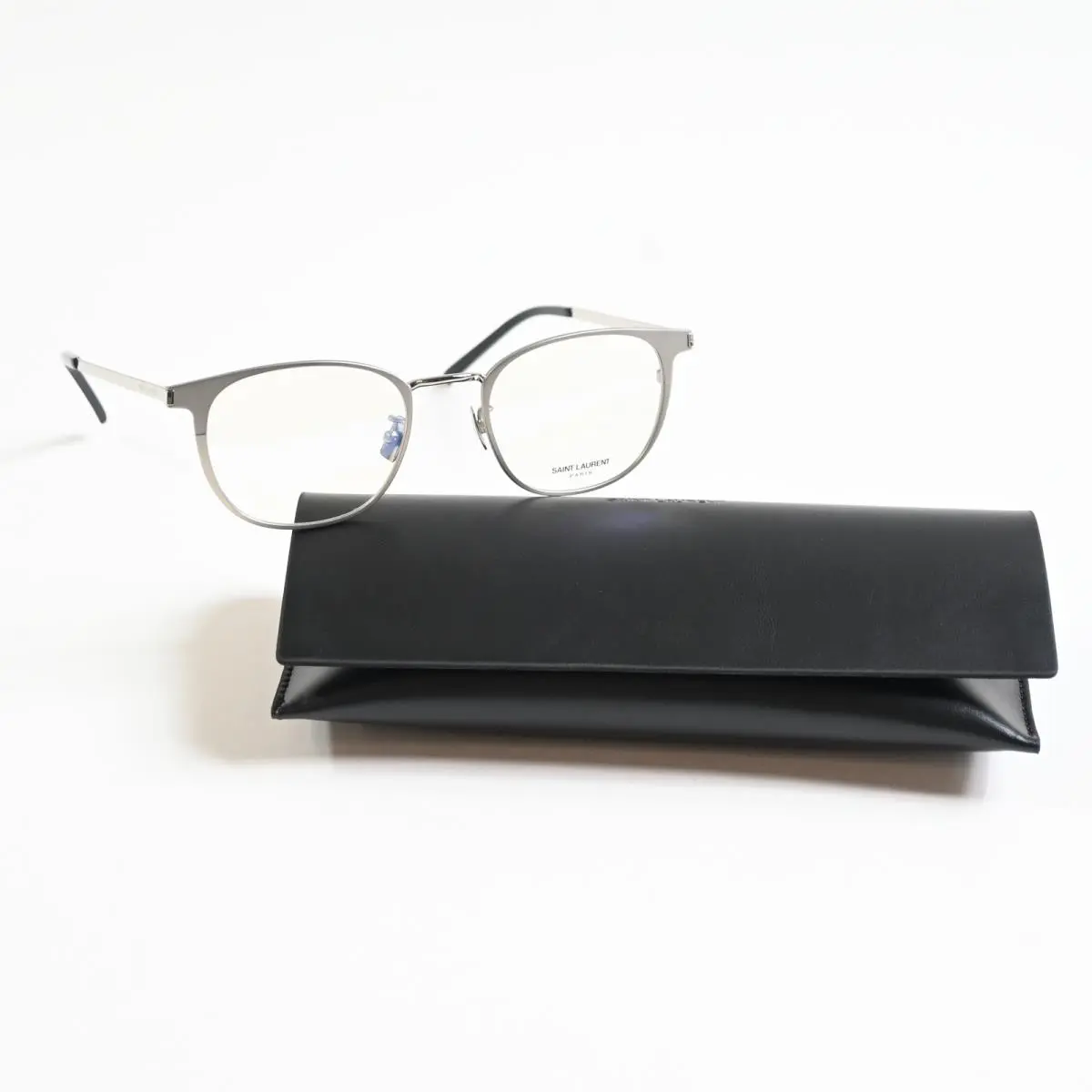 Yves Saint Laurent SL-584O 003 Mens Eyeglasses Clear Silver 51