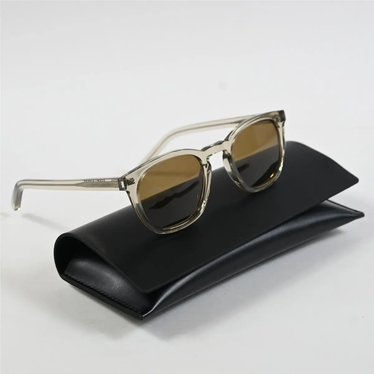 Yves Saint Laurent SL-28S 047 Unisex Sunglasses Beige/bronze 49