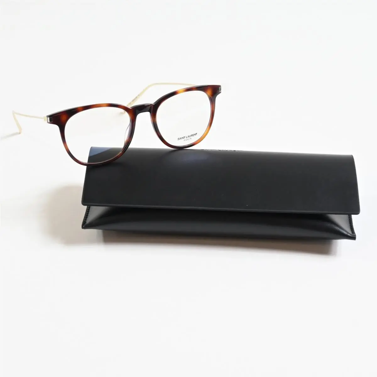 Yves Saint Laurent SL-579O 002 Unisex Eyeglasses Havana/gold 49