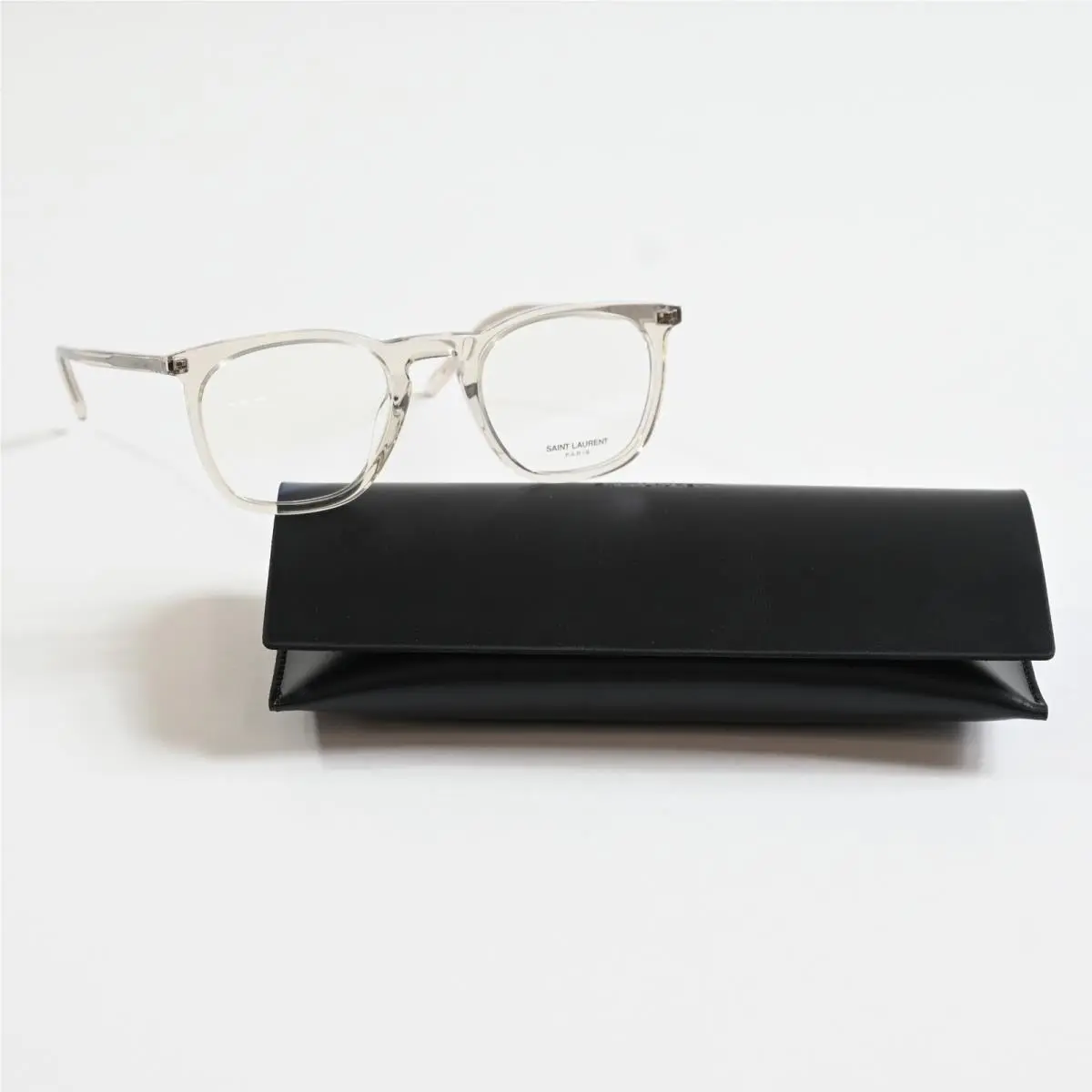 Yves Saint Laurent SL-623O 004 Mens Eyeglasses Clear Beige 49mm