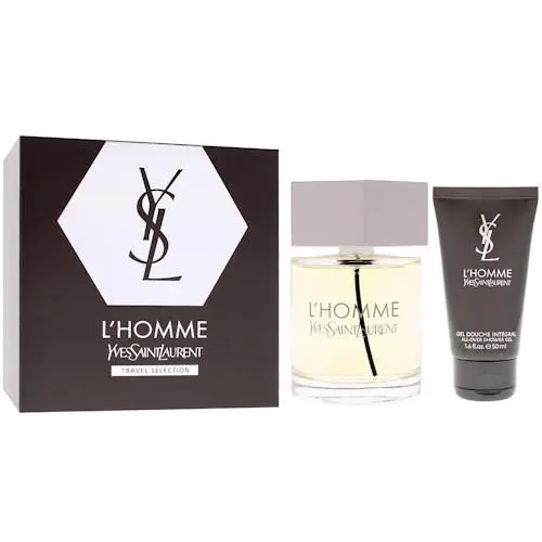 L`homme by Ysl Gift Set 3.3 oz Cologne + 1.6 oz Shower Gel For Men by Yves Saint Laurent
