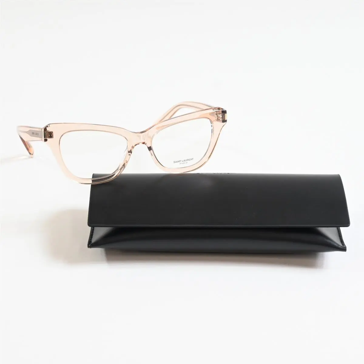 Yves Saint Laurent SL-472O 004 Womens Eyeglasses Clear Peach 52