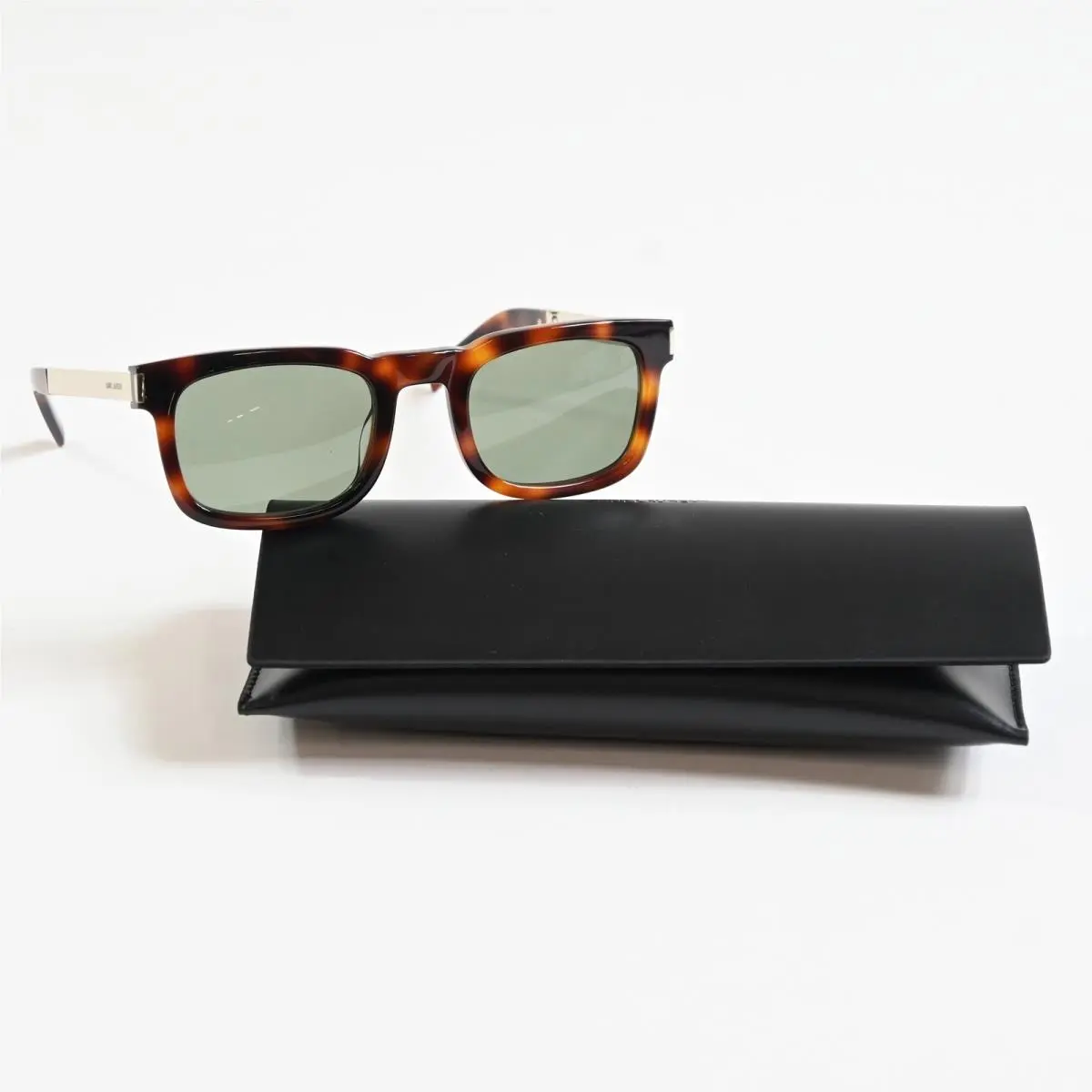 Yves Saint Laurent SL-581S 002 Mens Sunglasses Havana/green 51