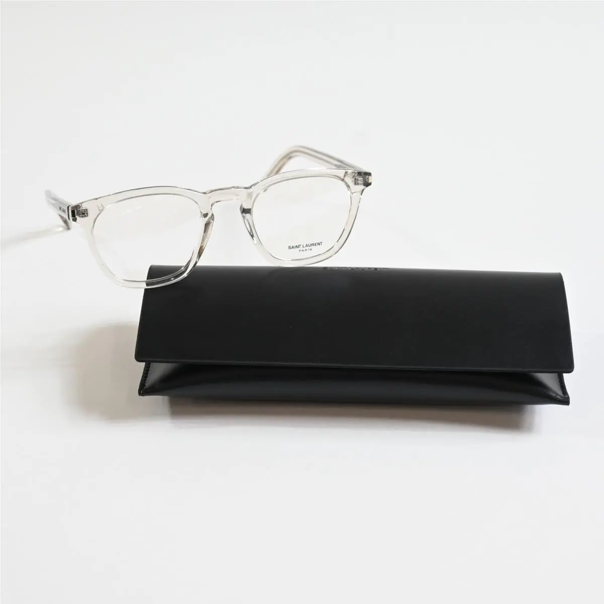 Yves Saint Laurent SL-28O 004 Unisex Eyeglasses Clear Beige 50