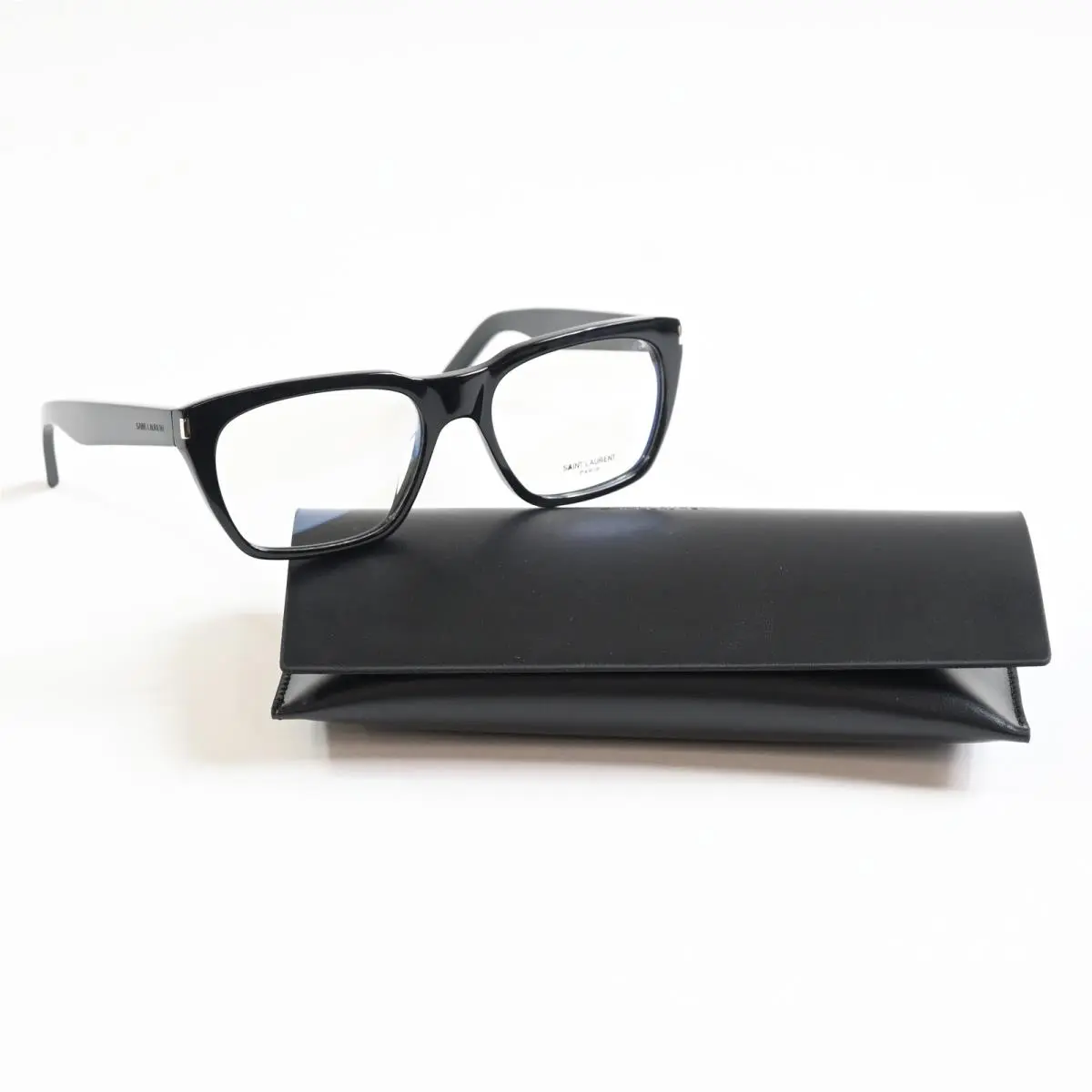 SL-598O 001 Mens Eyeglasses Black 56mm by Yves Saint Laurent