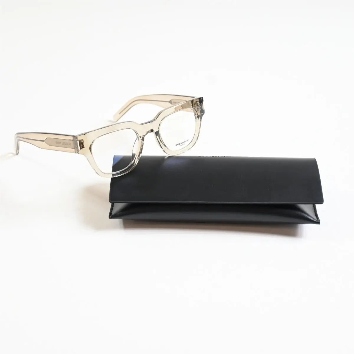 Yves Saint Laurent SL-661O 003 Unisex Eyeglasses Clear Beige 50