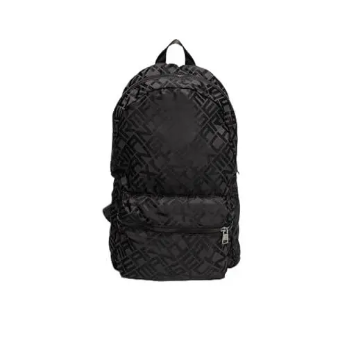 Black - M000963AF13926 Armani Exchange Men`s Malibu Backpack Allover Big Logo