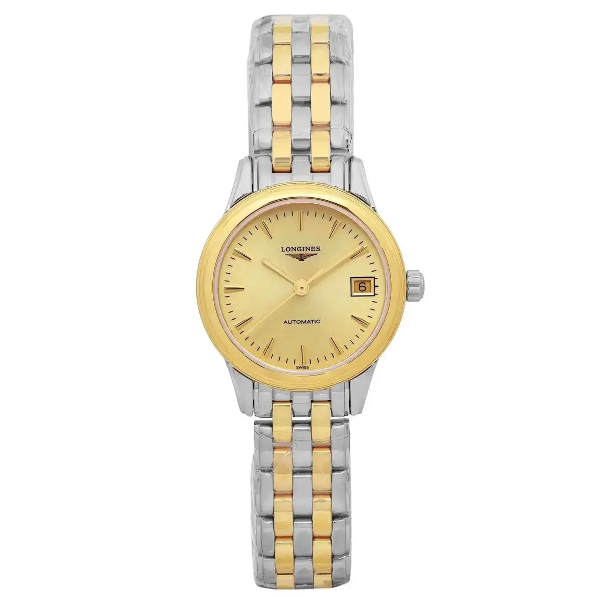 Flagship 26mm Steel Champagne Dial Automatic Ladies Watch L4.274.3.32.7 by Longines