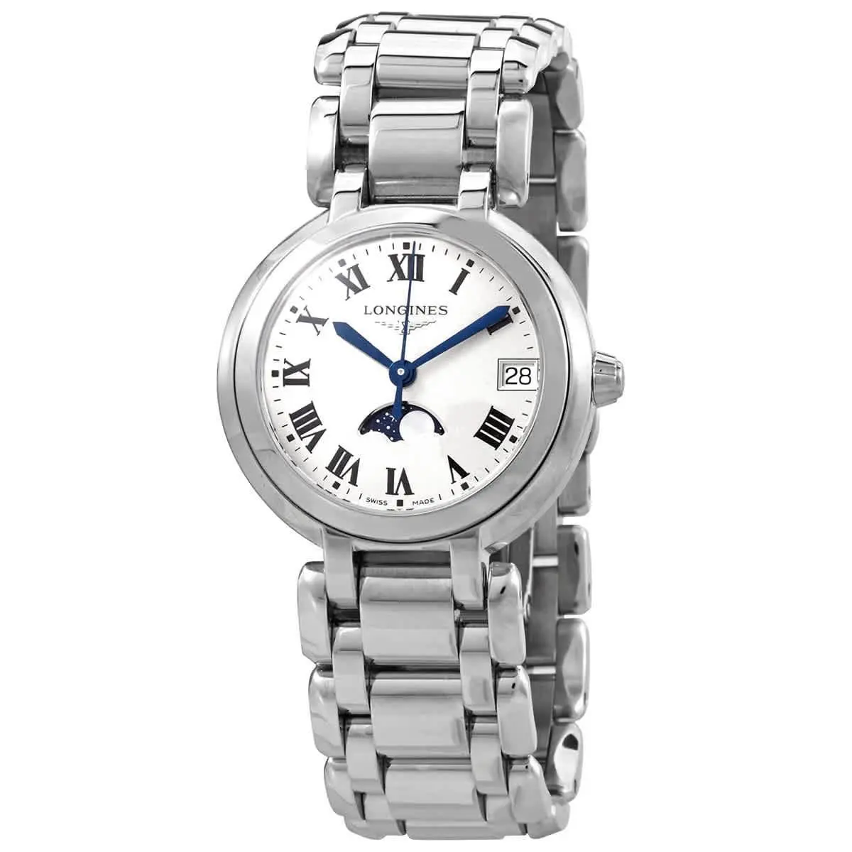 Prima Luna Quartz Silver Dial Ladies Watch L8.115.4.71.6 by Longines