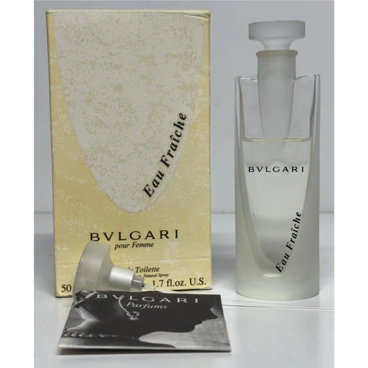 Bvlgari Eau Fraiche Pour Femme 1.7 oz Edt 50 ml 1998 Vintage Formula