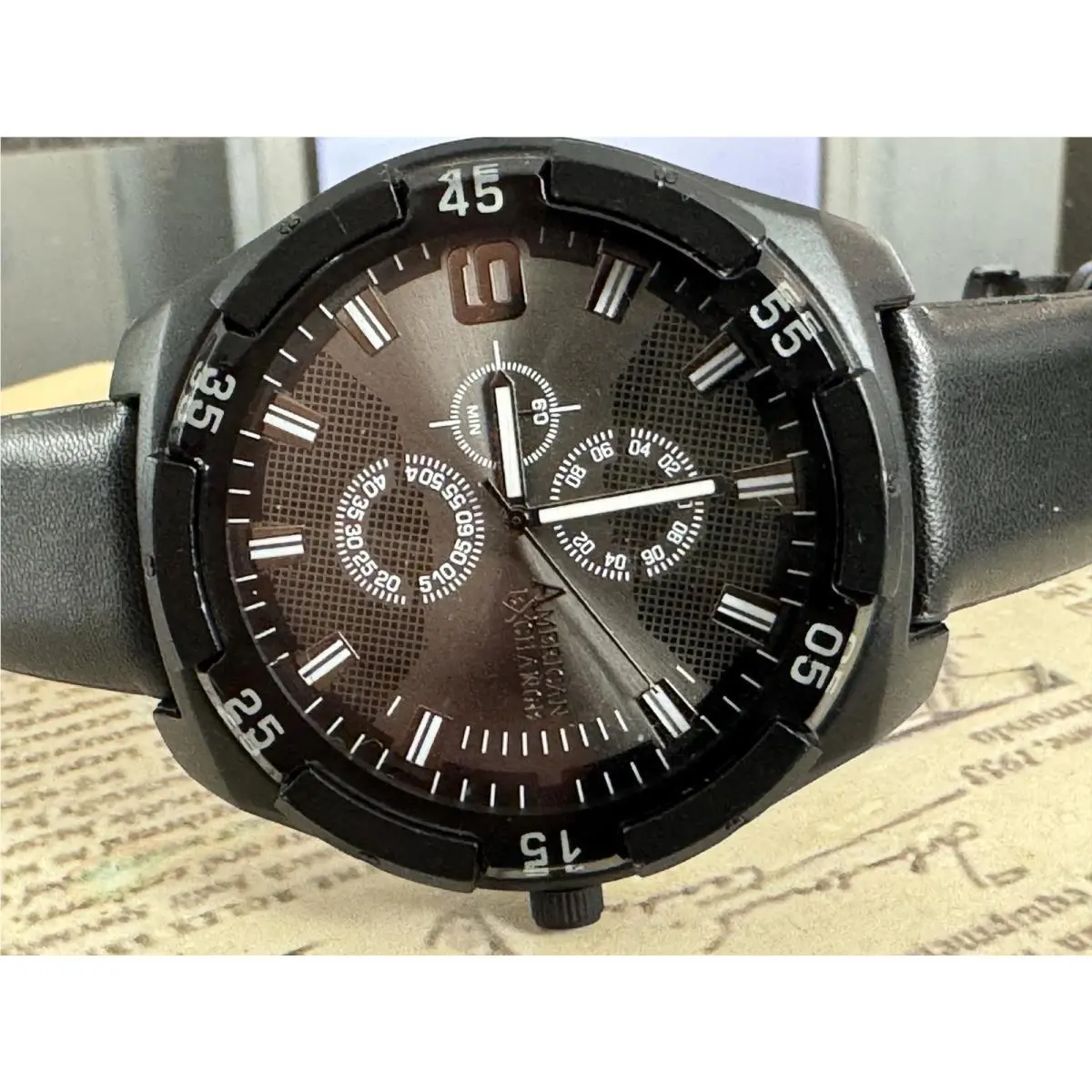 Vintage  Box Papers Battery Men’s Watch by Armani Exchange