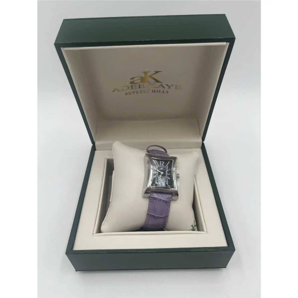 Women’s Watch Purple Square Face Model AK192-1L Needs Batt by Adee Kaye