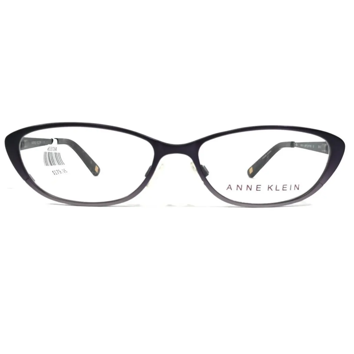 AK5014 505 Plum Fade Eyeglasses Frames Purple Round Oval 51-15-135 by Anne Klein