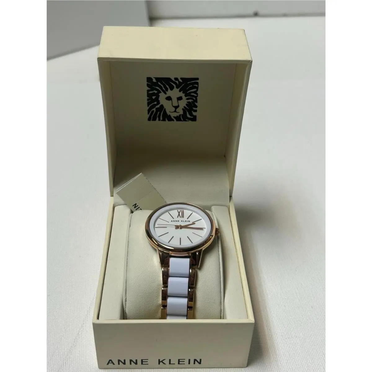 Anne Klein Womens Watch 37mm Rose Gold Tone Bracelet AK1412S
