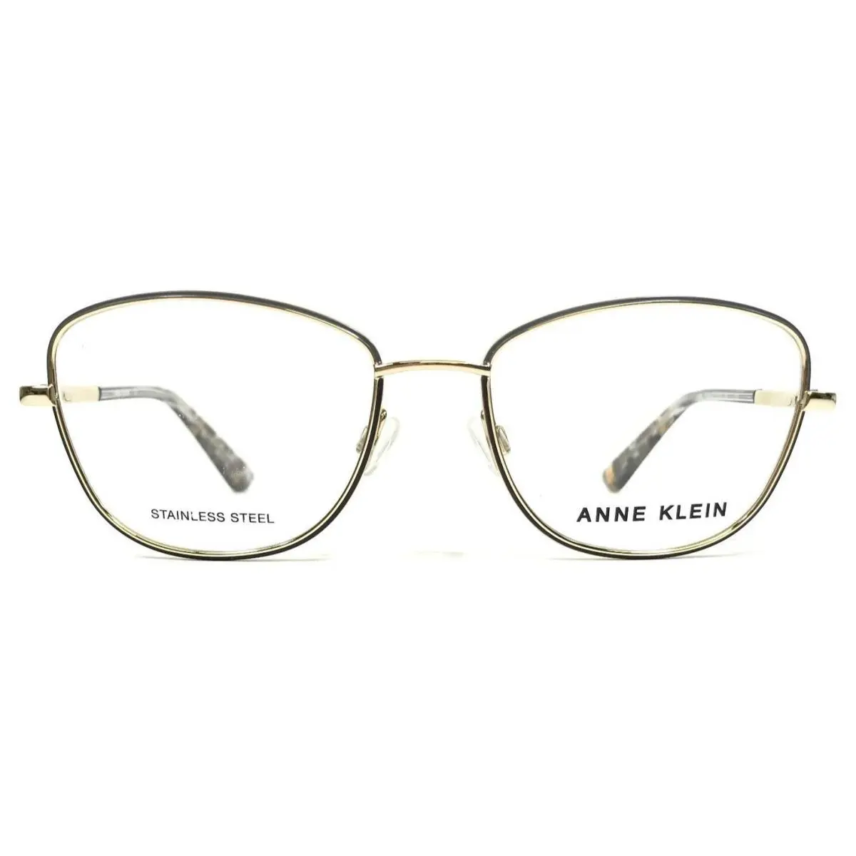Eyeglasses Frames AK5088 710 Grey Gold Cat Eye Full Rim 52-17-135 by Anne Klein