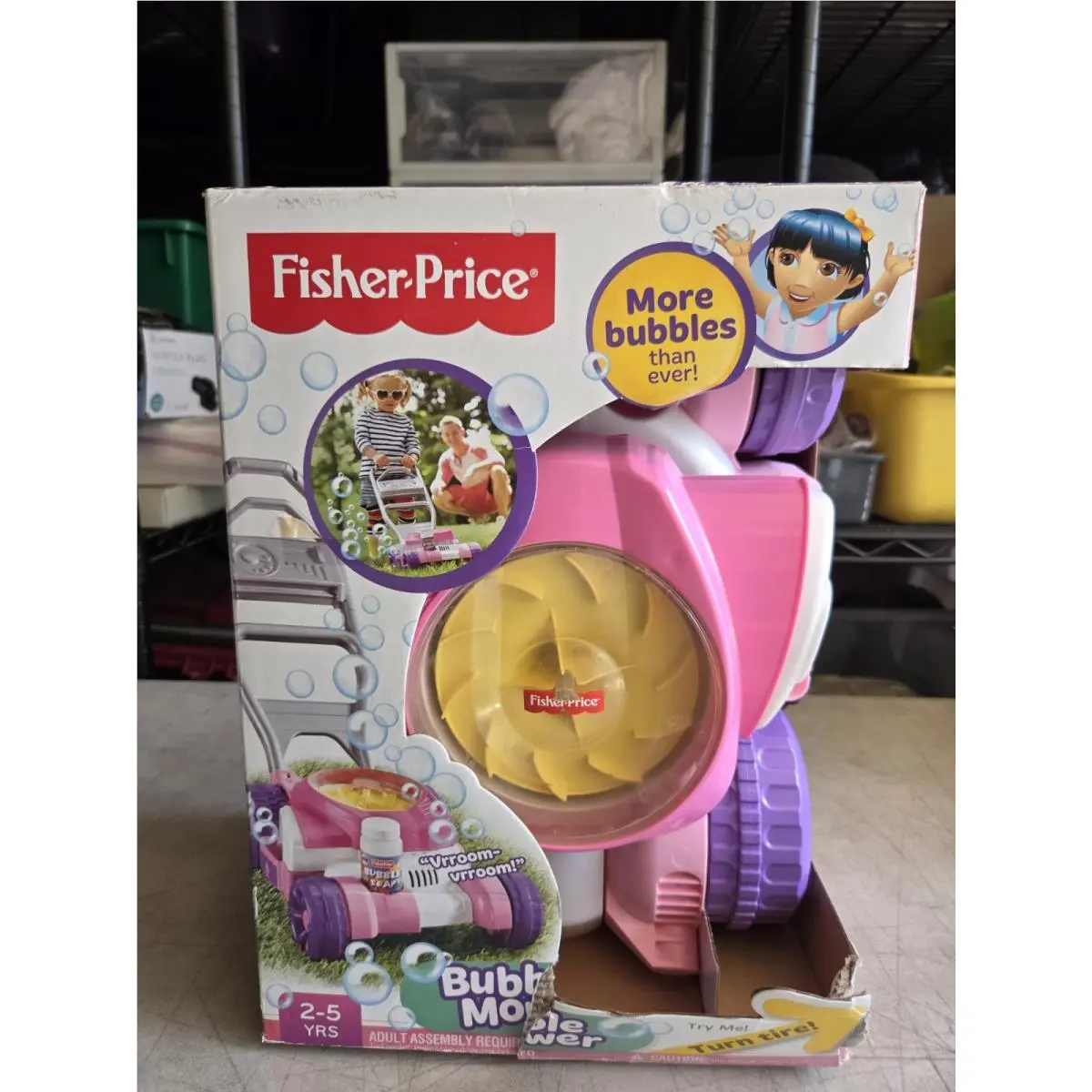 Fisher-price Bubble Mower Outdoor Toy Lawn Preschool 2-5 Years Old