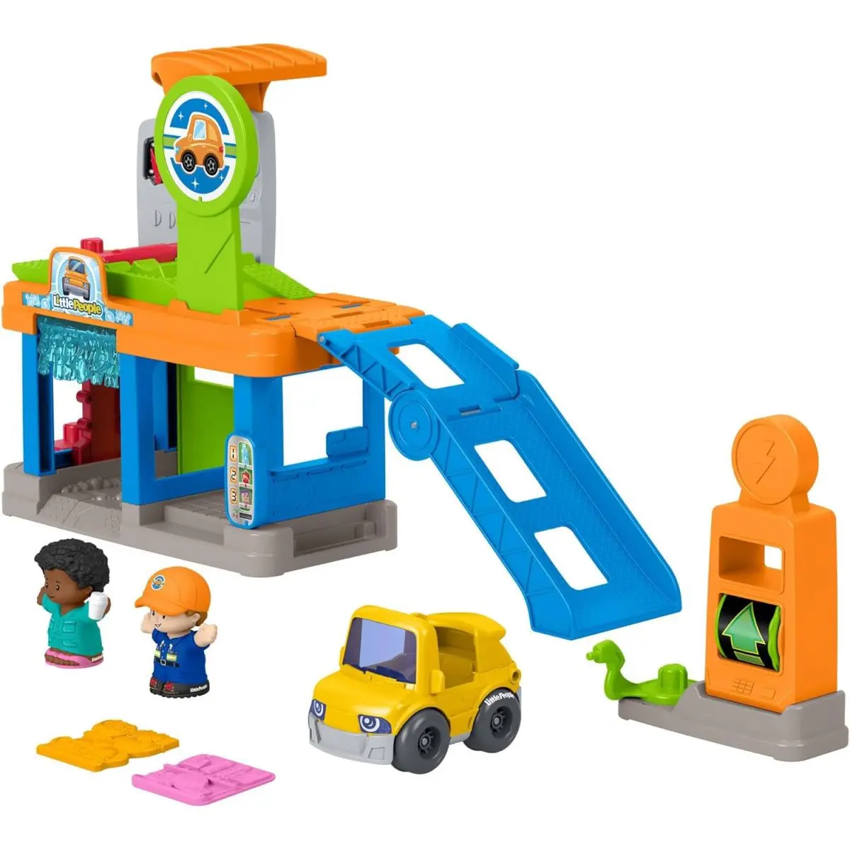 Fisher-price Little People Toddler Toy Fillin’ Fun Service Station Playset Car