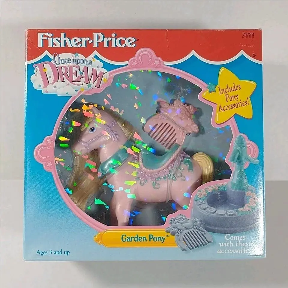 Fisher-price Once Upon A Dream Garden Pony Set 74738 Nos 1995