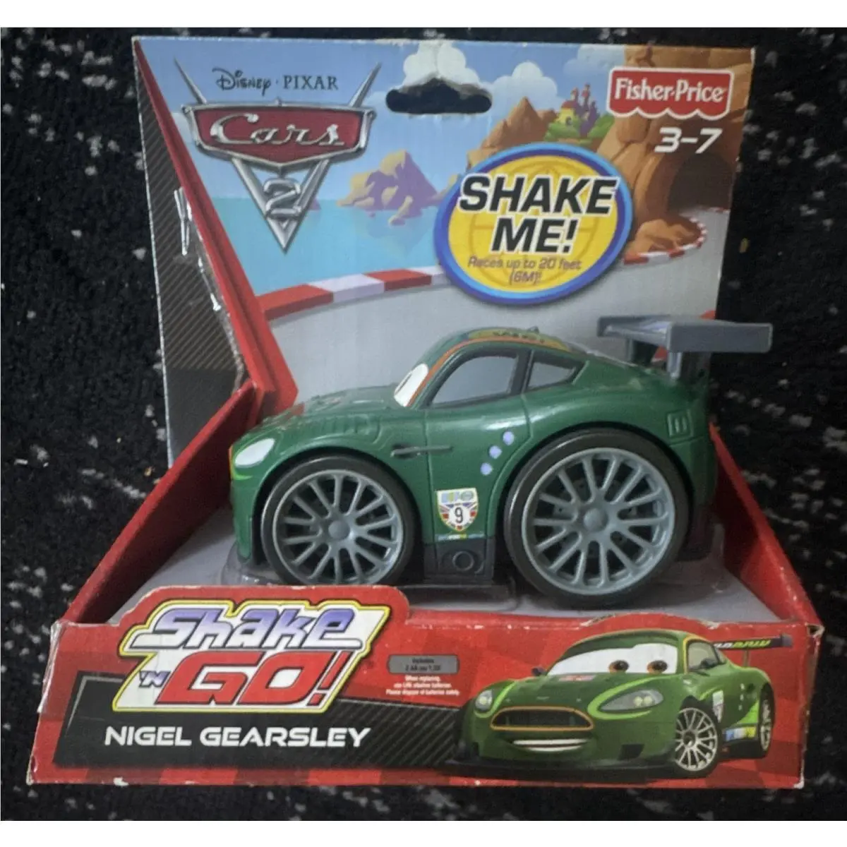 Fisher-price Shake `N Go Nigel Gearsley Disney Pixar Cars 2 Push Toy Car