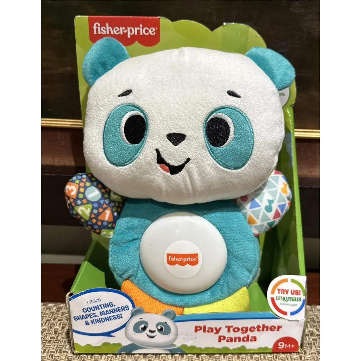 Fisher-price Linkimals Play Together Panda Plush Learning Toy Lights Sounds 9M+