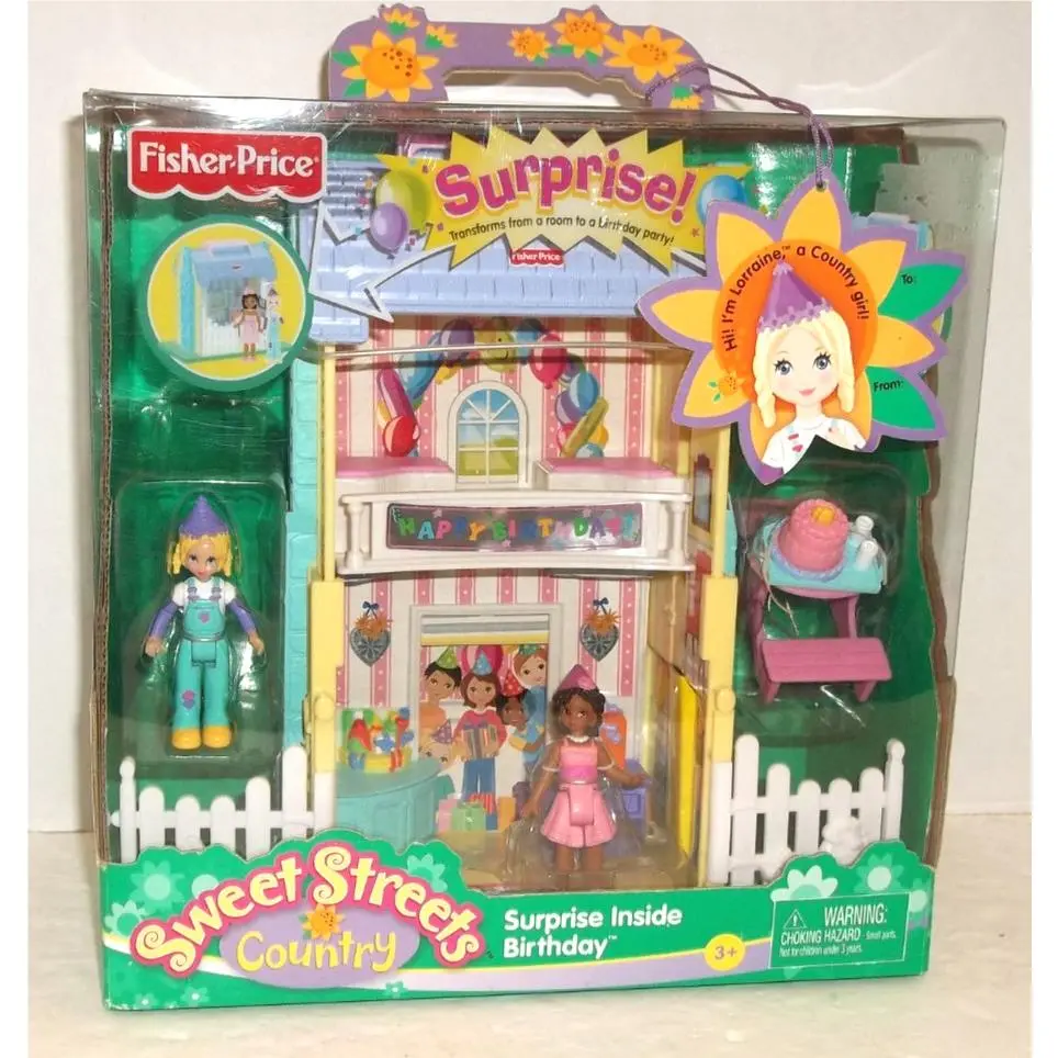 2005 Fisher Price Sweet Streets Country Surprise Birthday Mib
