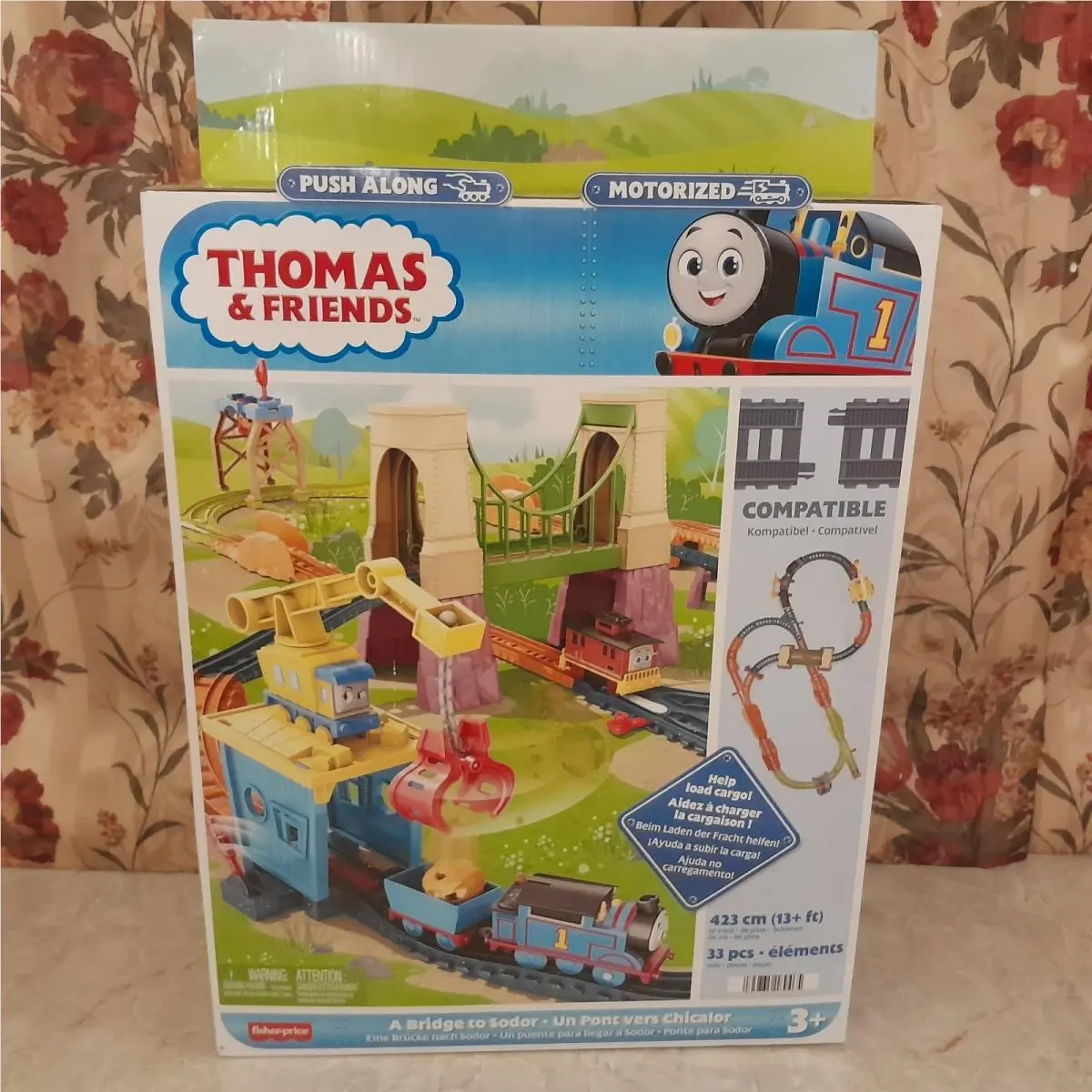Thomas Friends A Bridge to Sodor Motorized Toy Train Track Set 33 Pieces