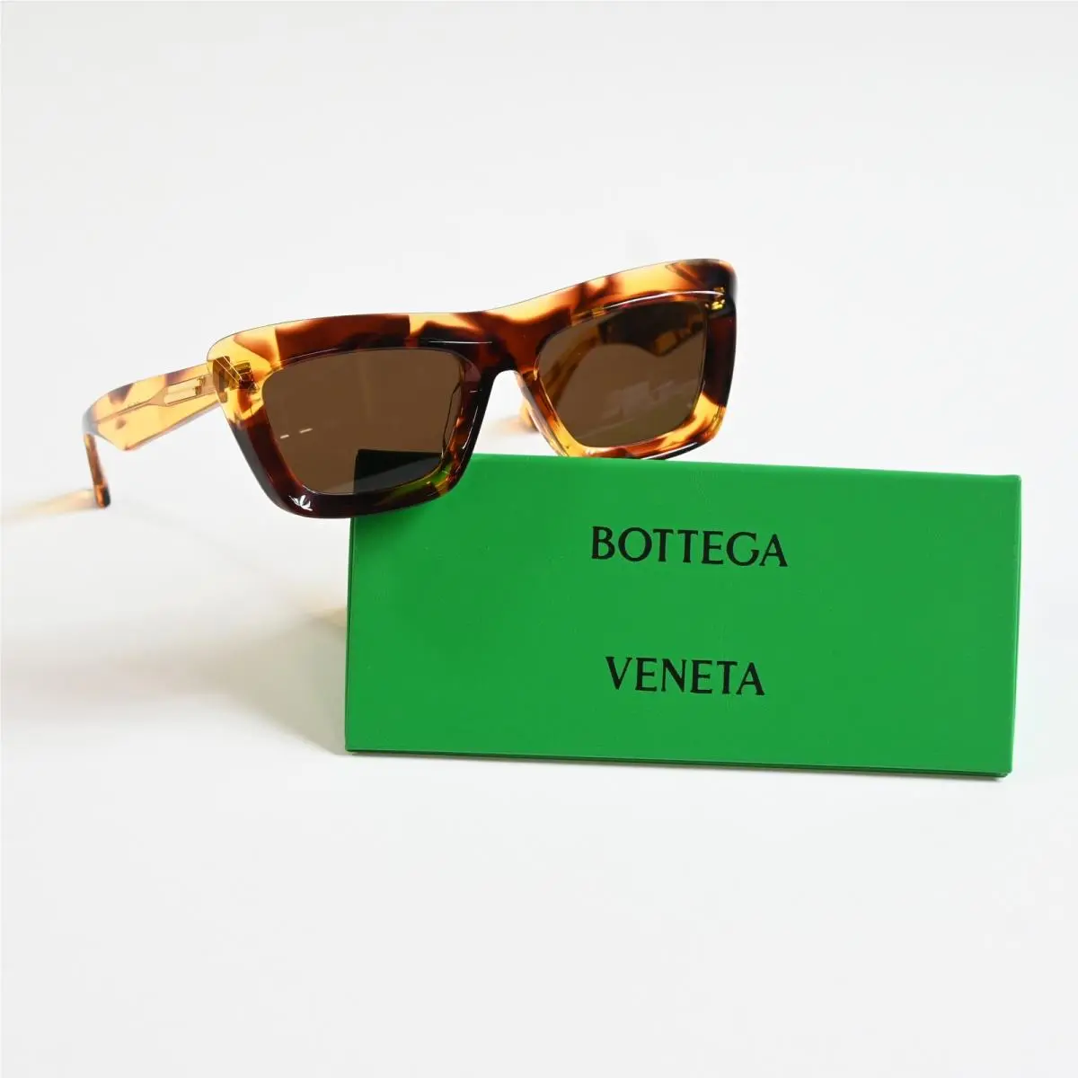 Bottega BV1283S 002 Womens Sunglasses Tortoise Brown/gold 53mm by Bottega Veneta